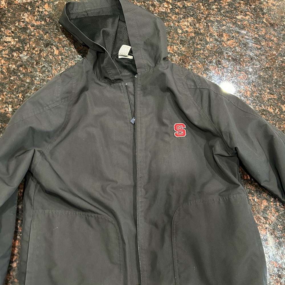 Women’s small. Black NC STATE rain coat/windbreaker